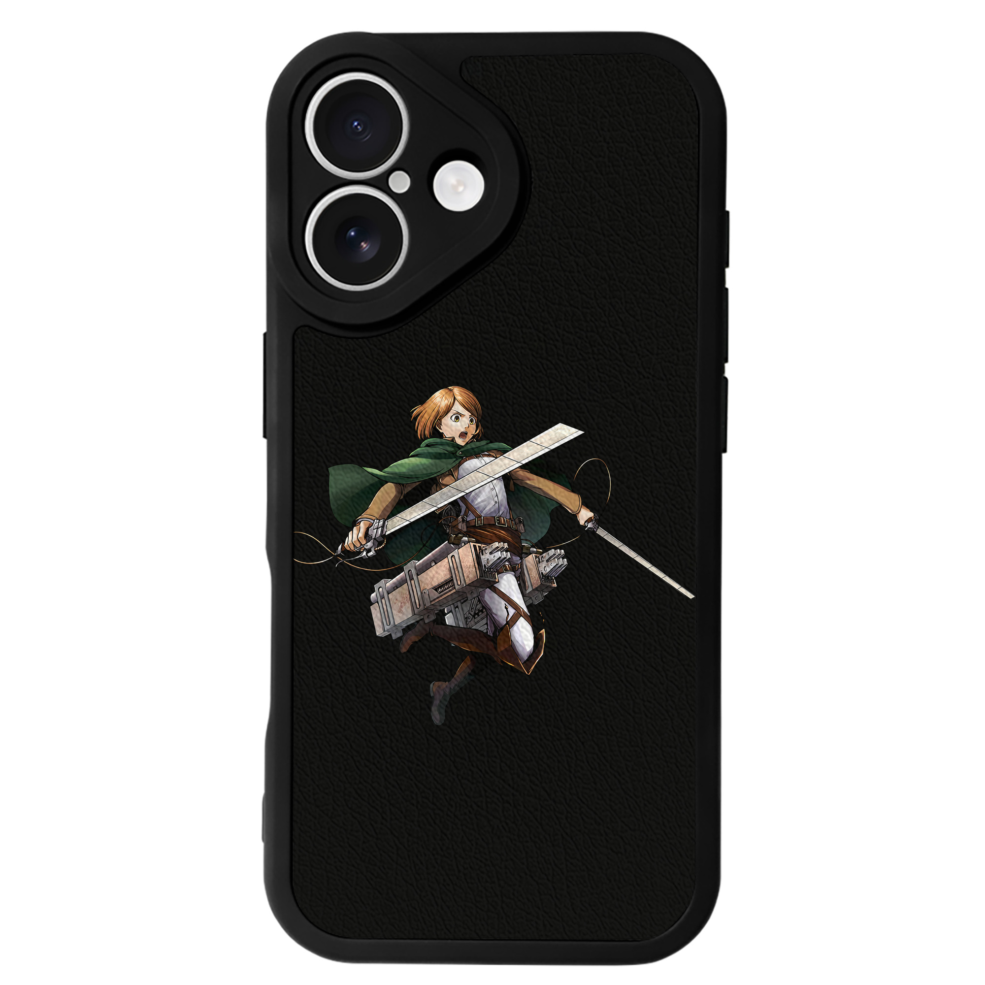 （画像用） 進撃の巨人 ペトラ·ラル Attack on Titan Petra Rall 【iPhone 16シリーズ対応】シリコンスマホケース（レザー調） 材質：シリコン